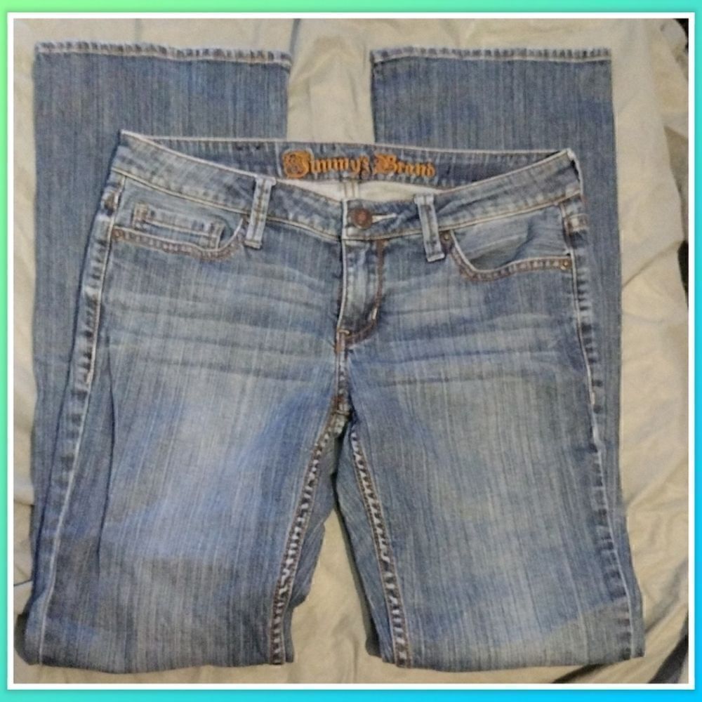 Jimmy Z Brand Jeans Straight Leg Size 6R. Waist 32" Rise 8" Inseam 32.5
